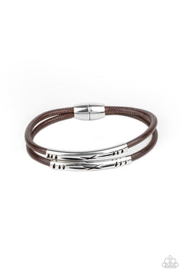 What a WANDER-ful World - Brown Bracelet