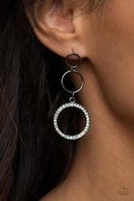 Load image into Gallery viewer, Rule-Breaking Radiance - Black Earrings