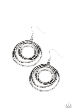Spiraling Out of Control - Silver Earrings