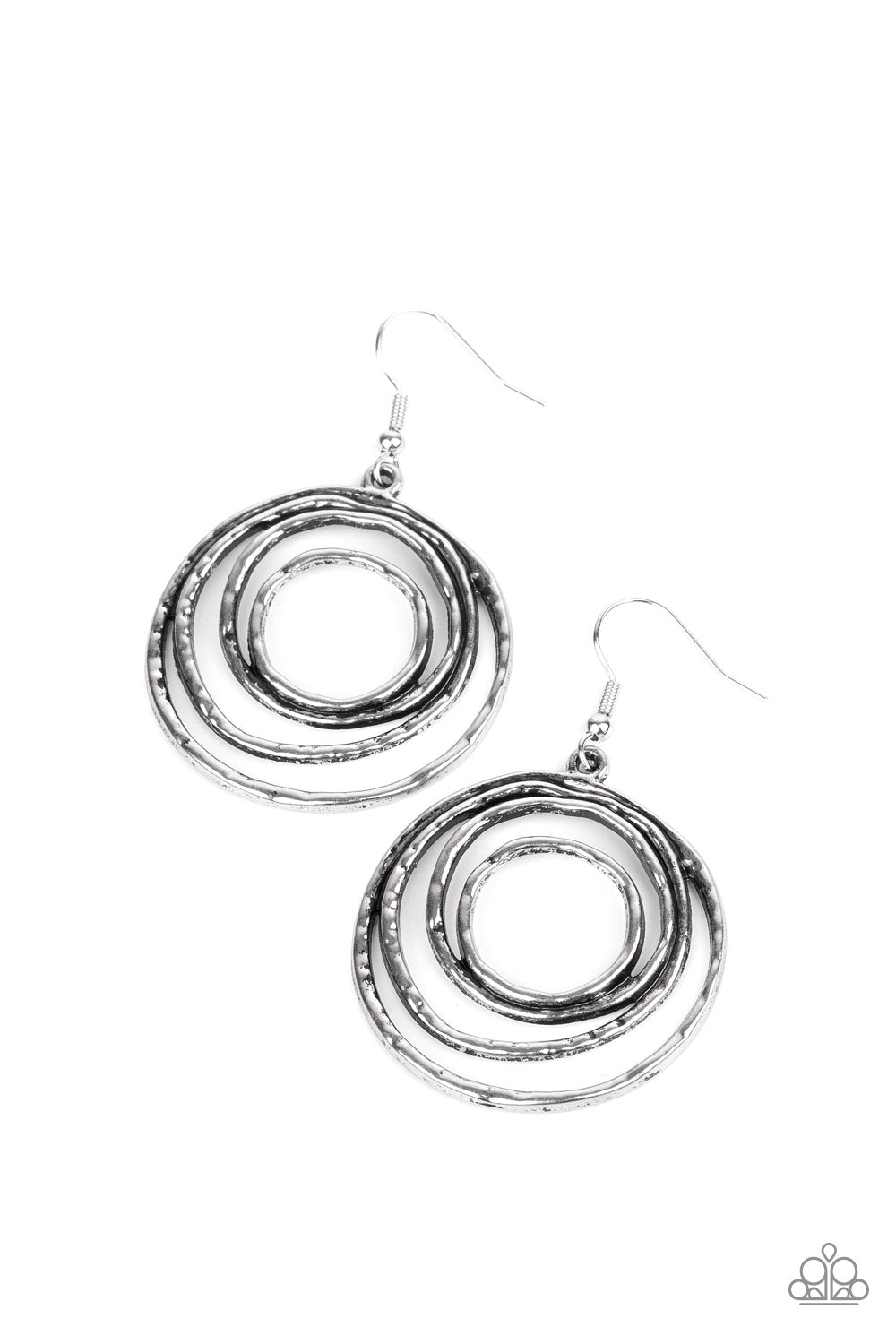Spiraling Out of Control - Silver Earrings