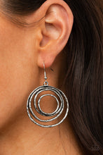 Load image into Gallery viewer, Spiraling Out of Control - Silver Earrings