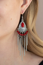 Load image into Gallery viewer, Floating on HEIR - Red Earrings