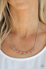 Load image into Gallery viewer, Serenely Scalloped - Orange Necklace