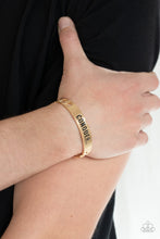 Load image into Gallery viewer, Conquer Your Fears - Gold Bracelet