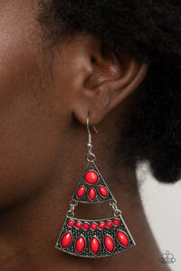Desert Fiesta - Red Earring