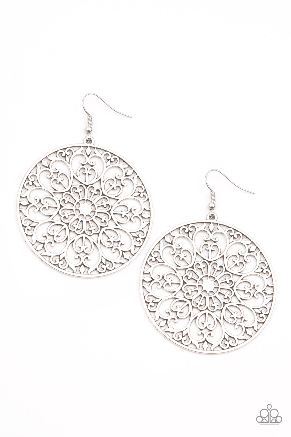 Make A MANDALA Out Of You - Silver Earrings