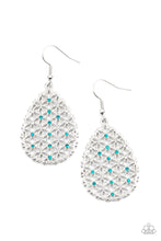 Load image into Gallery viewer, Glorious Gardens - Blue Earrings