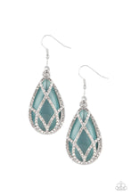Load image into Gallery viewer, Crawling With Couture - Blue Earrings