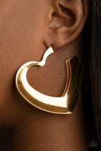 Load image into Gallery viewer, Heart-Racing Radiance - Gold Earrings