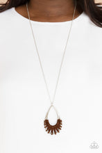 Load image into Gallery viewer, Homespun Artifact - Brown Necklace