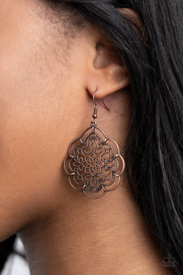 Tour de Taj Mahal - Copper Earrings
