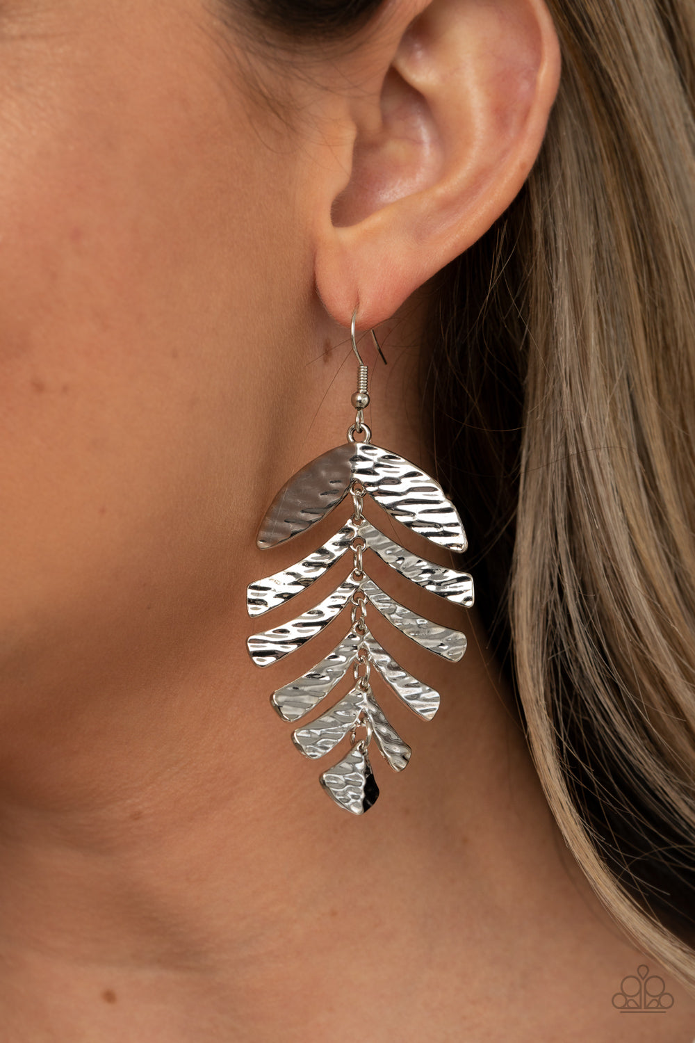 Palm Lagoon - Silver Earrings