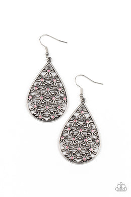 Tick, Tick, BLOOM! - Pink Earrings