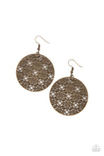 Load image into Gallery viewer, Metallic Mosaic - Brass Earrings