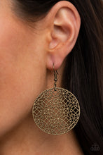 Load image into Gallery viewer, Metallic Mosaic - Brass Earrings