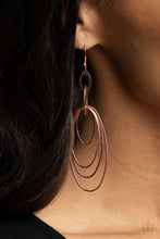 Load image into Gallery viewer, OVAL The Moon - Copper Earrings