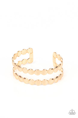 On The Spot Shimmer - Gold Bracelet