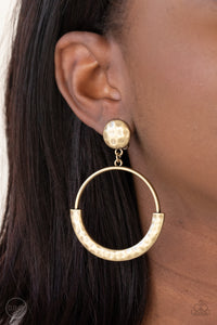Rustic Horizons - Brass Earrings