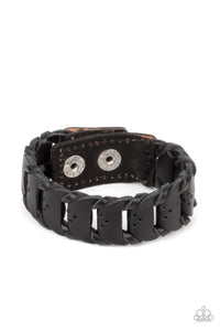Knocked for a Loop - Black Bracelet