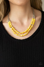 Load image into Gallery viewer, Staycation Status - Yellow Necklace