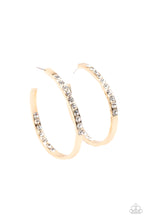 Load image into Gallery viewer, Borderline Brilliance - Gold Earrings
