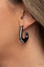 Load image into Gallery viewer, On The Hook - Black Earrings