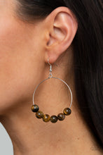 Load image into Gallery viewer, Let It Slide - Brown Earrings
