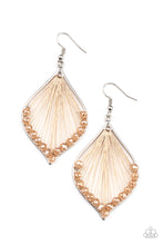 Load image into Gallery viewer, Pulling at My HARP-strings - Brown Earrings