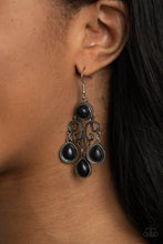 Load image into Gallery viewer, Canyon Chandelier - Black Earrings