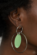 Load image into Gallery viewer, POP, Look, and Listen - Green Earrings