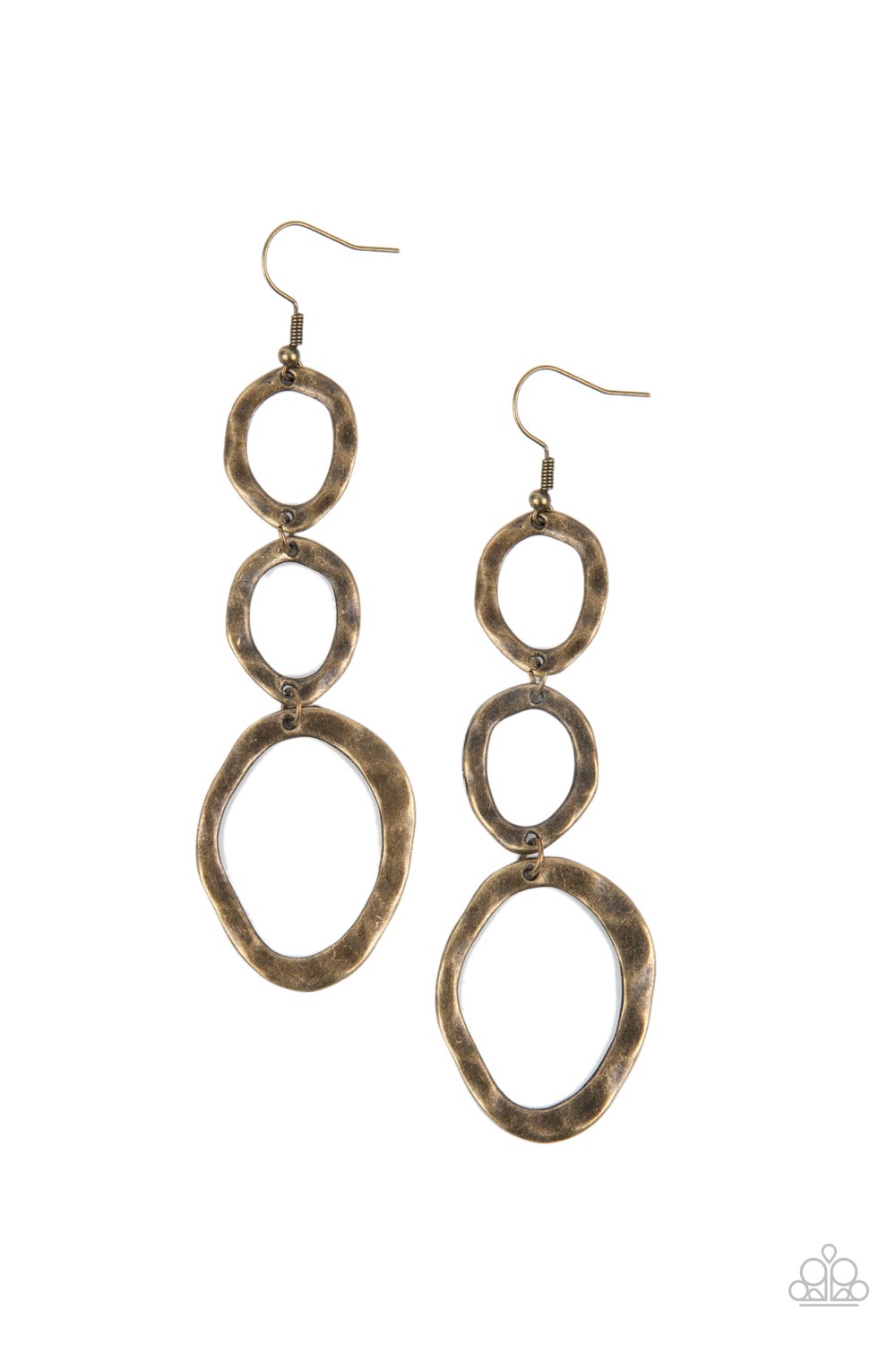So OVAL It! - Brass Earrings