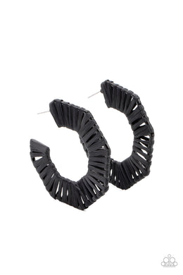 Fabulously Fiesta - Black Earrings