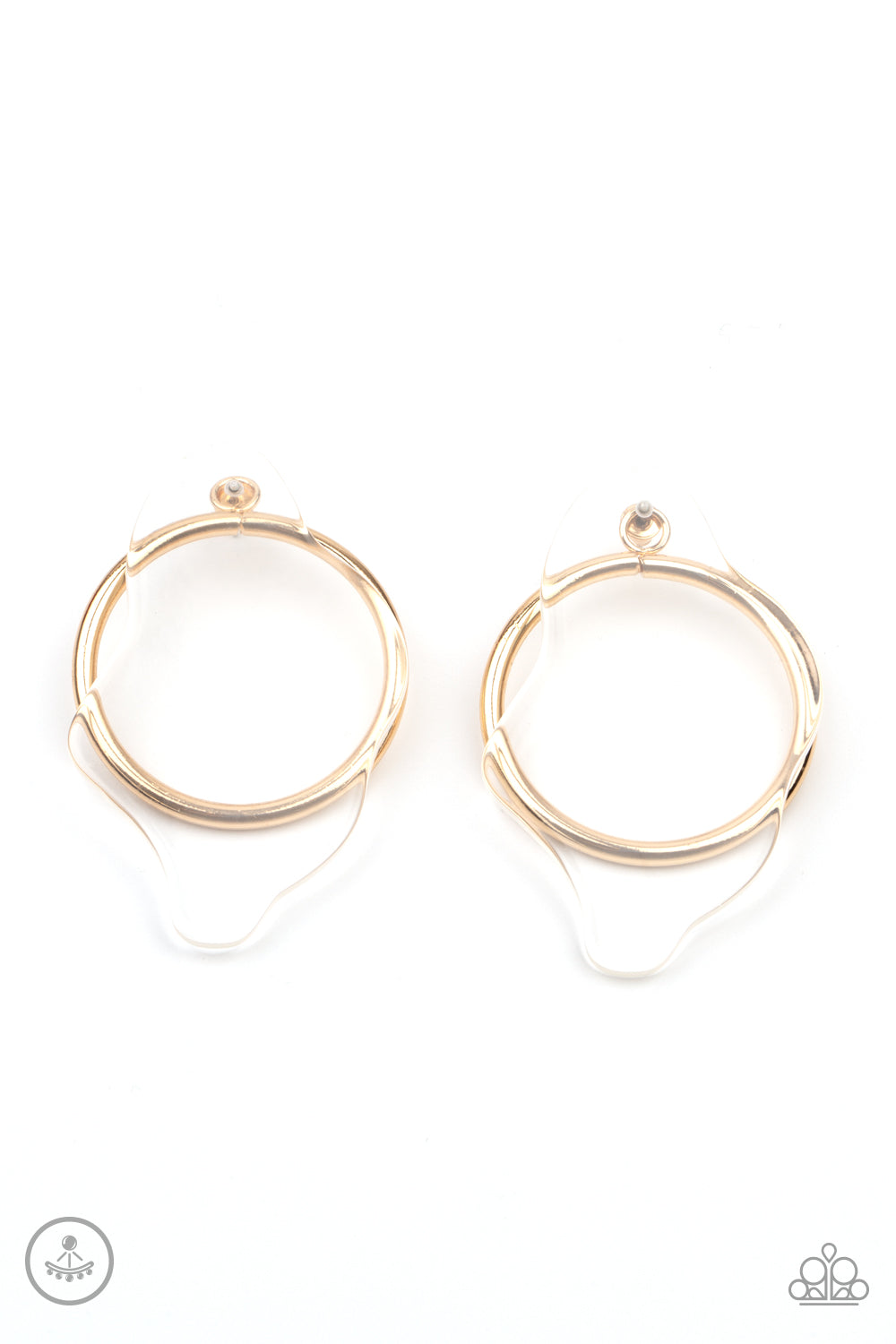 Clear The Way! - Gold Earrings