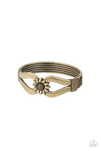 Load image into Gallery viewer, Let A Hundred SUNFLOWERS Bloom - Brass Bracelet