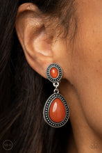 Load image into Gallery viewer, Carefree Clairvoyance - Orange Earrings