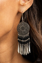 Load image into Gallery viewer, Sun Warrior - Black Earrings