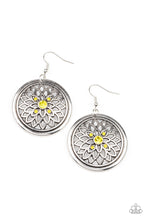Load image into Gallery viewer, Mega Medallions - Yellow Earrings