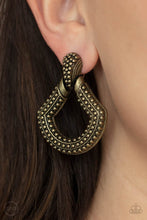 Load image into Gallery viewer, Better Buckle Up - Brass Earrings
