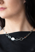 Load image into Gallery viewer, Working OVAL-time - Silver Necklace