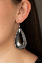 Load image into Gallery viewer, Hand It OVAL! - Black Earrings