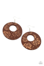 Load image into Gallery viewer, Galapagos Garden Party - Brown Earrings