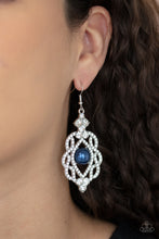 Load image into Gallery viewer, Rhinestone Renaissance - Blue Earrings