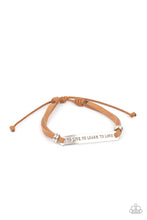 Load image into Gallery viewer, To Live, To Learn, To Love - Brown Bracelet