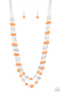 Essentially Earthy - Orange Necklace