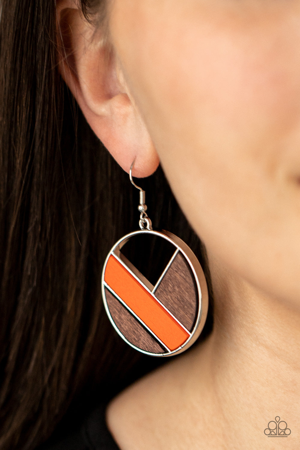 Dont Be MODest - Orange Earrings