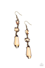 Load image into Gallery viewer, Sophisticated Smolder - Brass Earrings