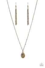 Load image into Gallery viewer, Be The Peace You Seek - Brass Necklace