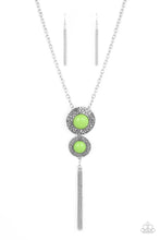 Load image into Gallery viewer, Abstract Artistry - Green Necklace
