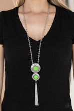 Load image into Gallery viewer, Abstract Artistry - Green Necklace