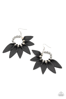 Flower Child Fever - Black Earrings